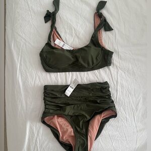 J. Crew Olive Green Bikini
